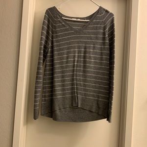 Striped slouchy sweater